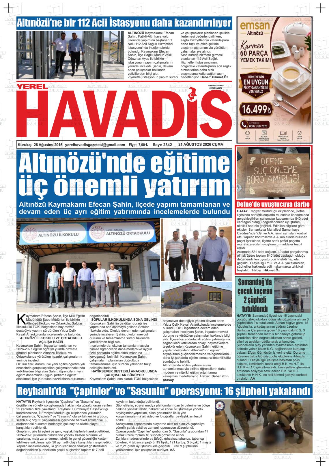 YEREL HAVADİS