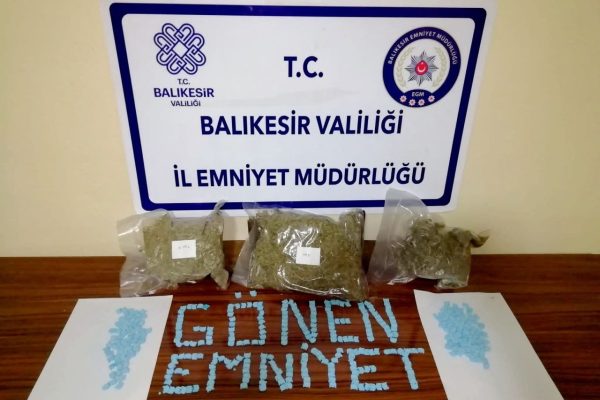Gönen’de uyuşturucu operasyonunda 2 kişi tutuklandı