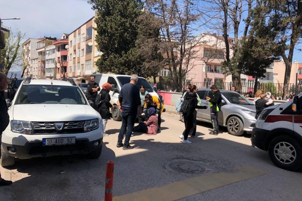 BANKAYA AİT ARAÇ YAYAYA ÇARPTI