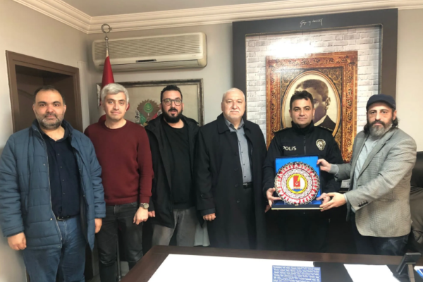 GAZETECİLER EMNİYET MÜDÜRÜ SONER DURAN’I ZİYARET ETTİ