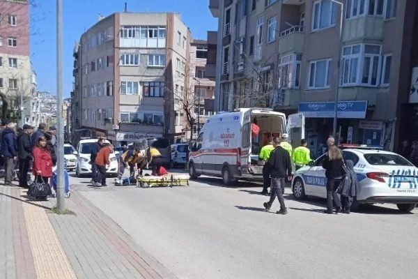 MOTORSİKLETTEN DÜŞEN GENÇ YARALANDI