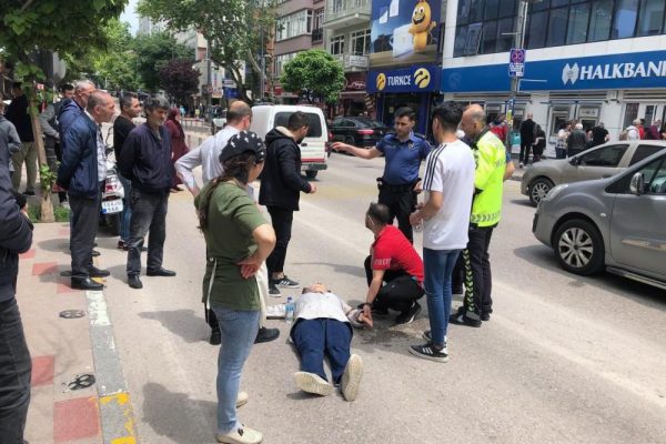 TRAFİK KAZASINDA 1 KİŞİ YARALANDI