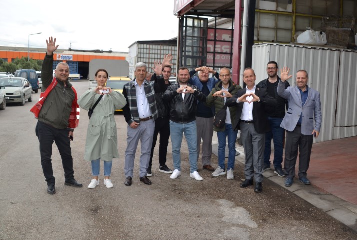   CHP Balıkesir Milletvekili adayı Selim Panç, Küçük Sanayi Sitesinde