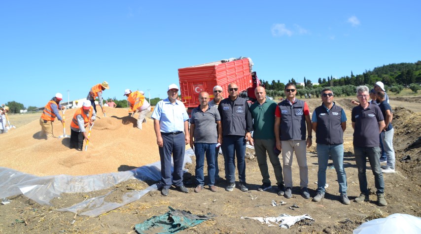 Toprak Mahsulleri Ofisinin Koyunculuk Araştırma Enstitüsünde hububat alımlarına başlaması dolayısıyla Enstitü