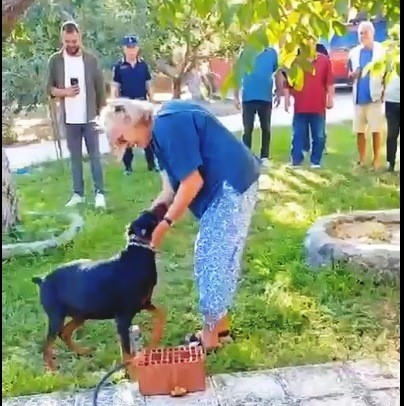 Balıkesir‘in Gönen ilçesinde 77 gün önce köpeği Tina ile birlikte