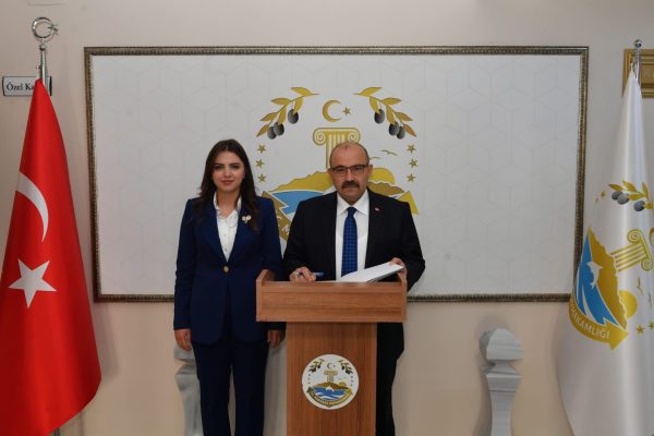 ELİF KAYMAKAM VALİ USTAOĞLU’NU AĞIRLADI