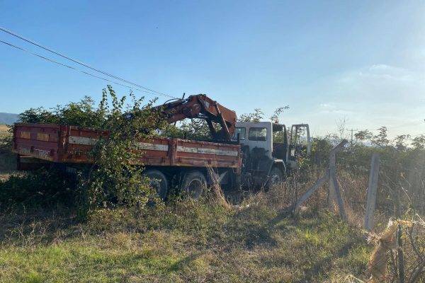 FRENİ PATLAYAN VİNÇ DURMAYINCA ARAÇTAN ATLADILAR