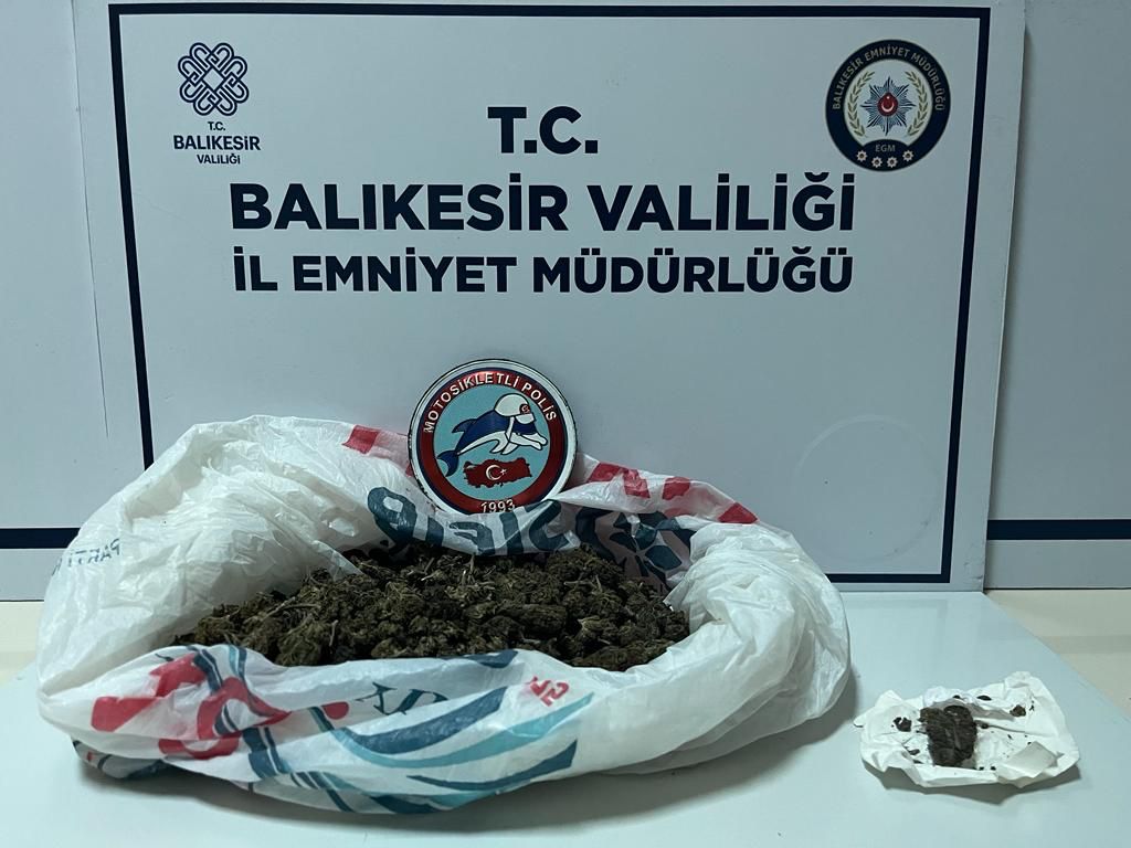Uyuşturucuya karşı çalışmalarına hız veren Bandırma Emniyet Müdürlüğü ekipleri Çınarlı