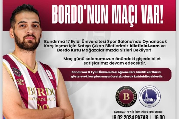 BORDO BASKET KULÜBÜNE DESTEK İÇİN HAYDİ SALONA