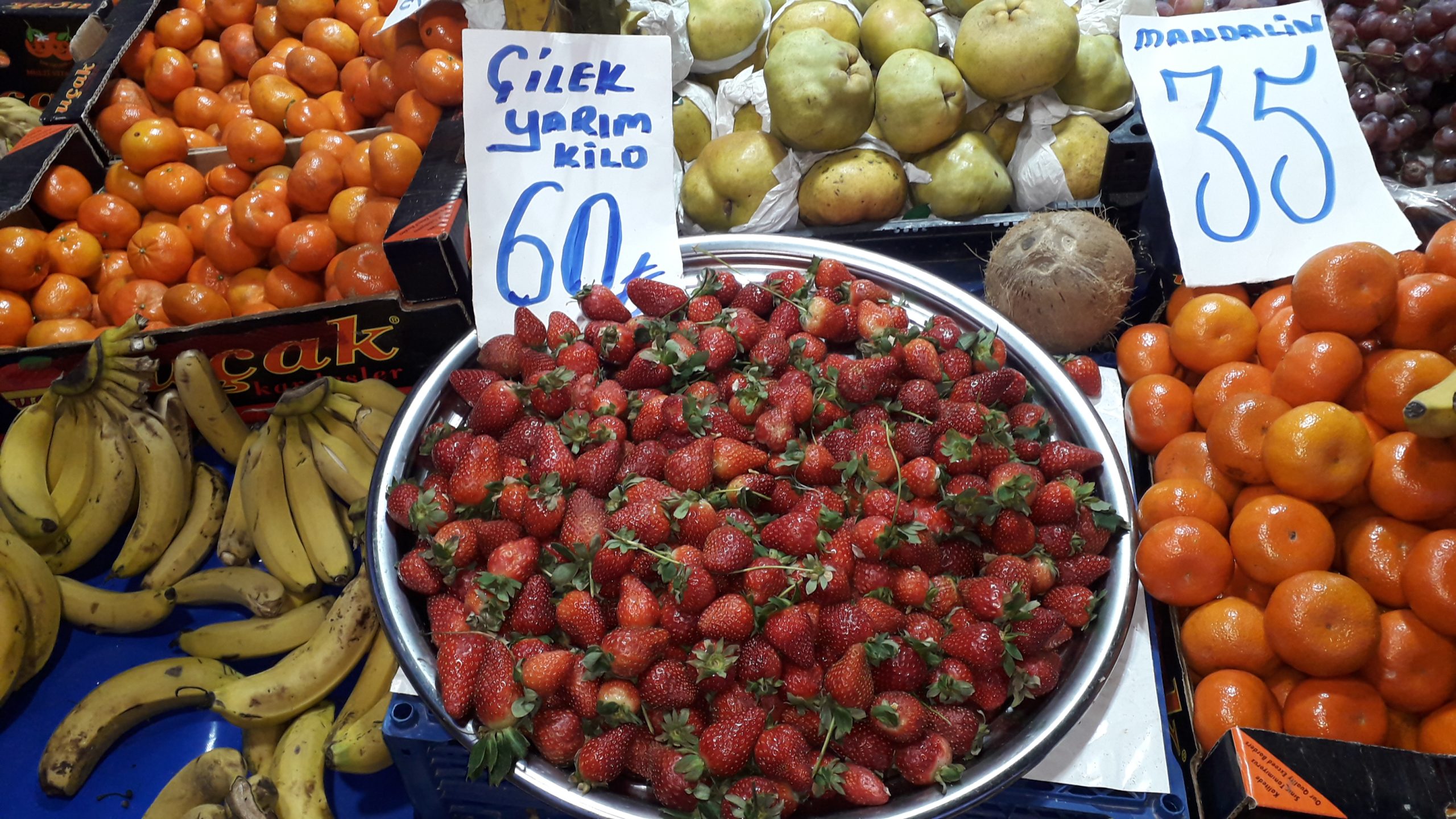 ÇİLEK ALIRKEN İKİ KERE DÜŞÜNÜN! FİYATI REKOR KIRIYOR Tüm gıda maddelerinde fiyat artışları devam ediyor. Portakal ve mandalinalar