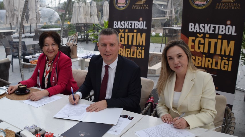 Bandırma Basketbol Kulübü ile Amerikan Kültür Koleji arasında eğitim işbirliği