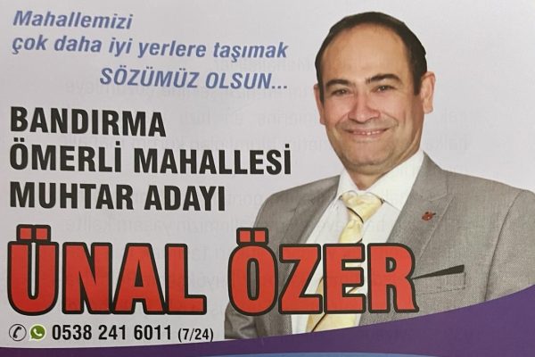 ÜNAL ÖZER: ÖMERLİ MAHALLESİNE EN İYİ HİZMETİ VERECEĞİZ