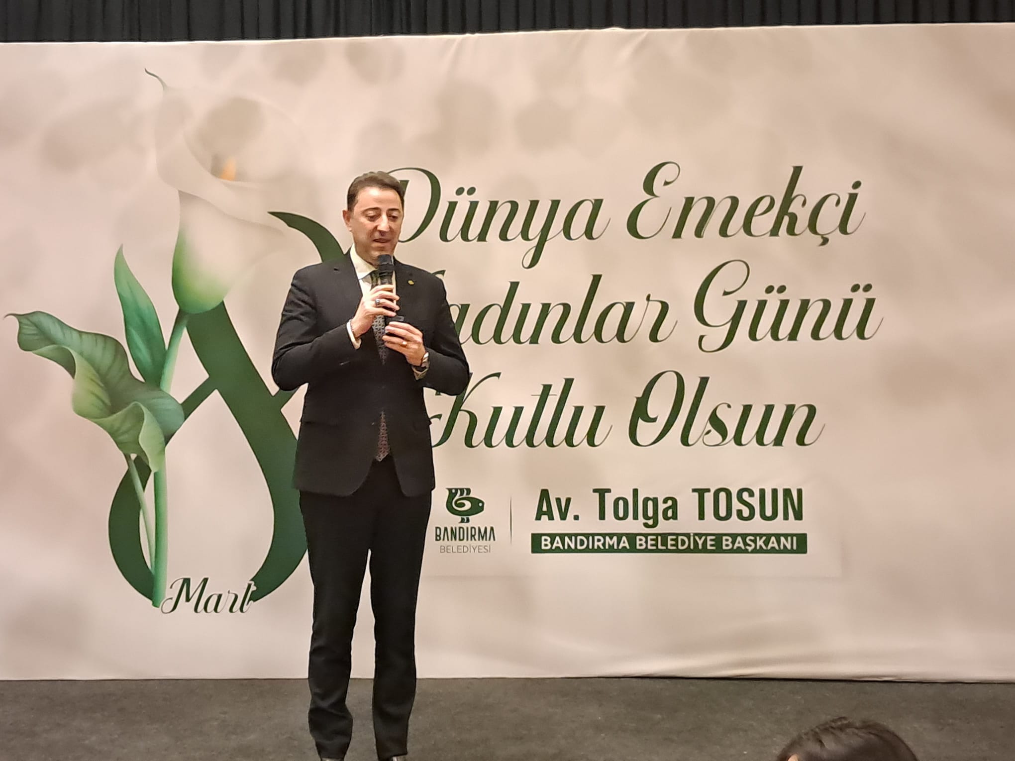 bandırma Belediye Başkanı Tolga Tosun 8 Mart Dünya Emekçi Kadınlar