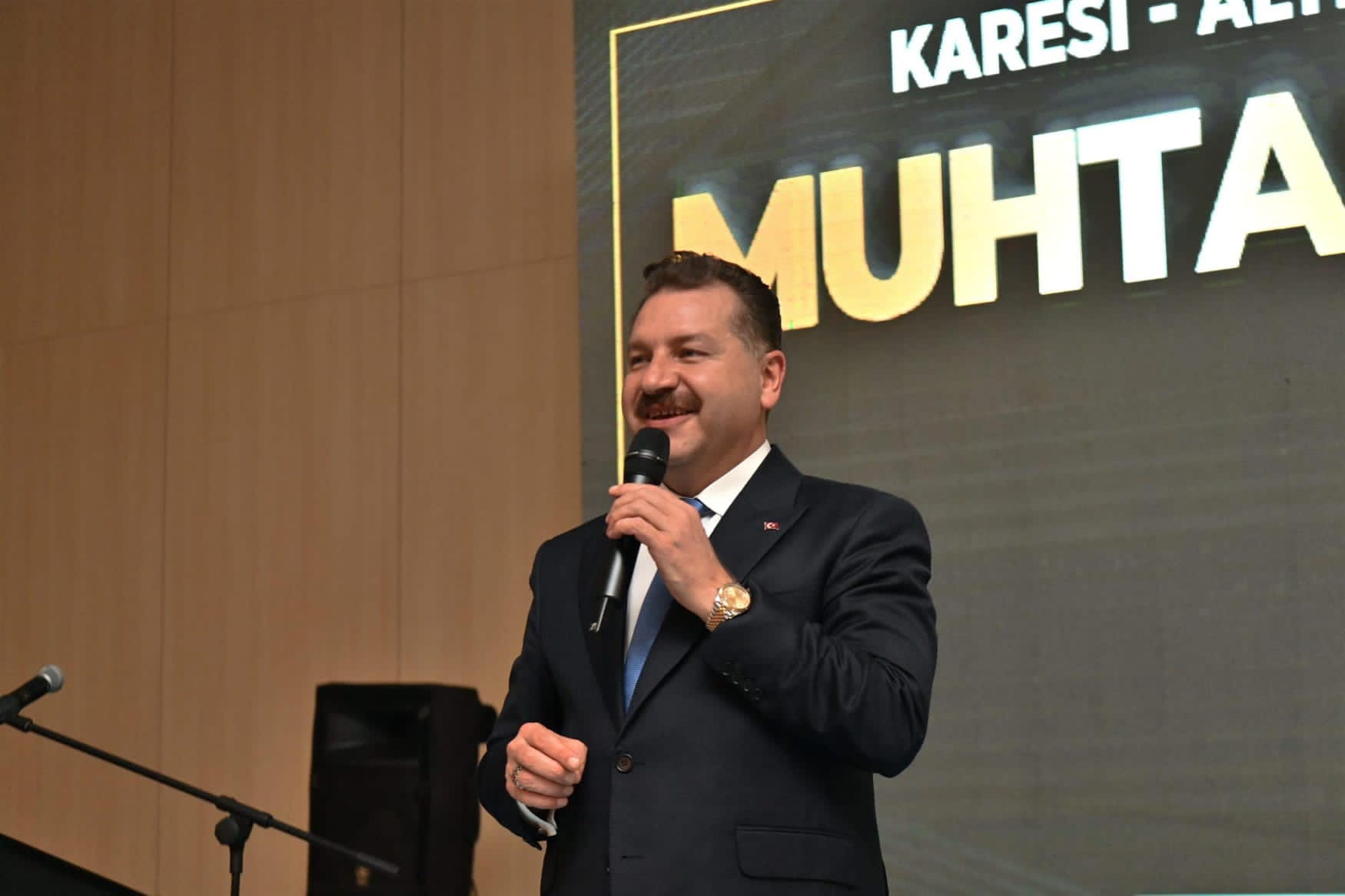 Balıkesir Büyükşehir Belediye Başkanı Yücel Yılmaz, Karesi-Altıeylül Muhtarlar Buluşması’nda Ahmet