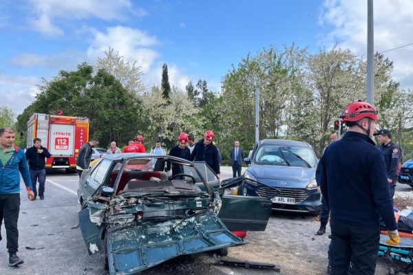 TRAFİK KAZASINDA 1 KİŞİ HAYATINI KAYBETTİ