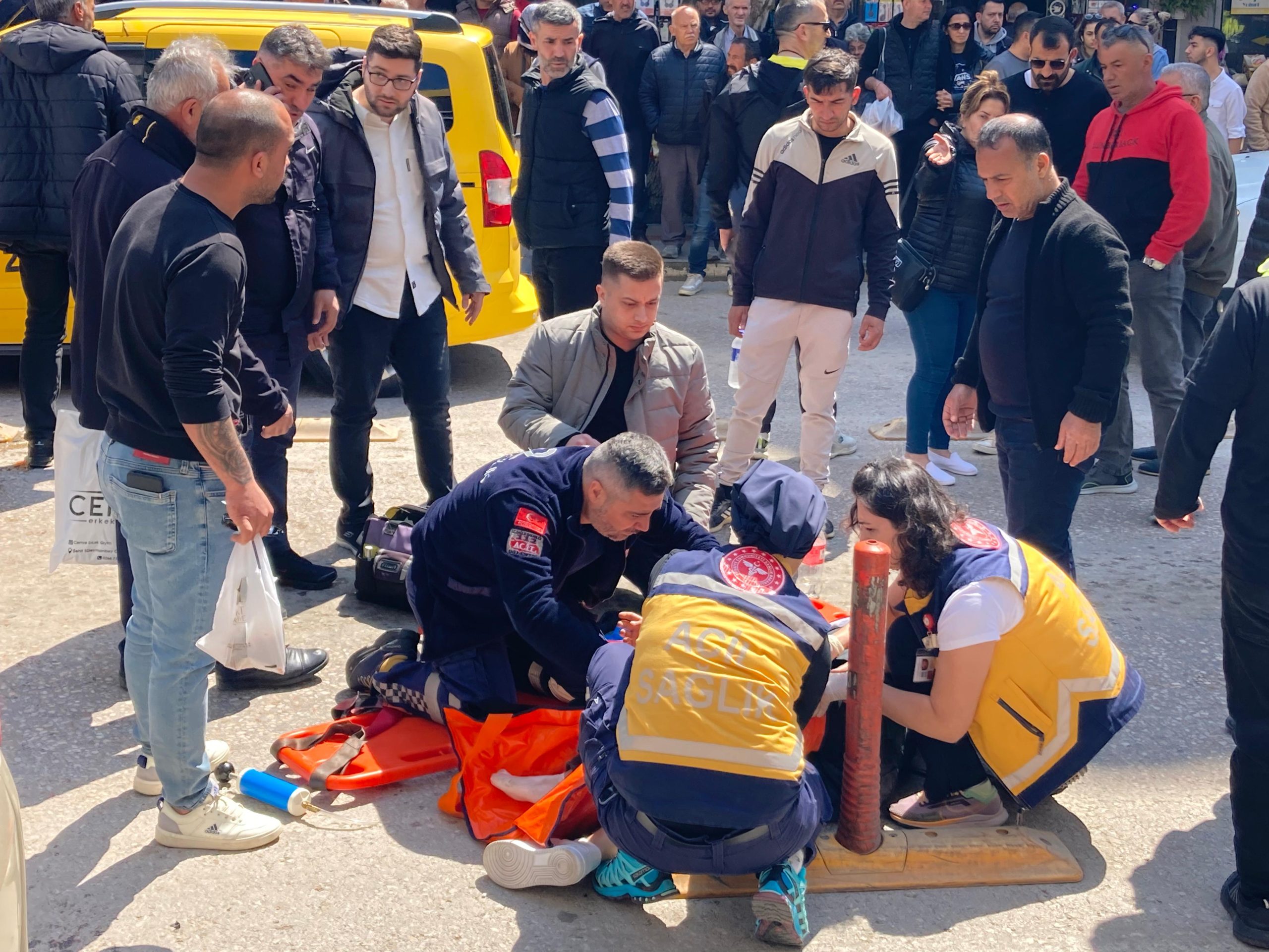 Bandırma İnönü Caddesinde sık sık yaşanan kazalardan biri daha bugün