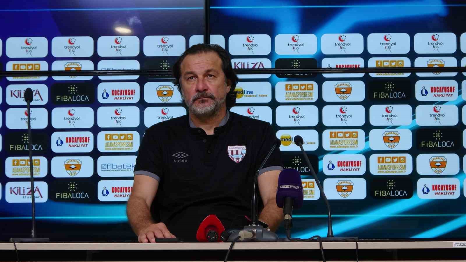 Bandırmaspor Teknik Direktörü Yusuf Şimşek, Adanaspor maçının ardından, “Çok fazla