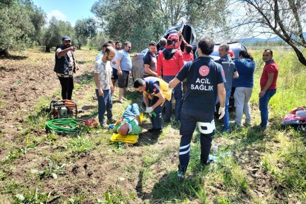TRAFİK KAZASINDA 3 KİŞİ YARALANDI