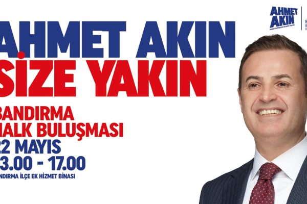 BAŞKAN AKIN, BANDIRMA’DA VATANDAŞLA BULUŞACAK