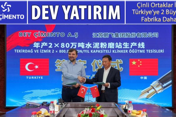 BEY ÇİMENTO’DAN DEV BİR YATIRIM DAHA