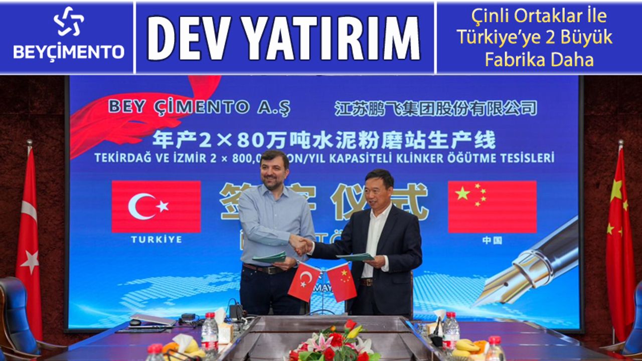 BEY ÇİMENTO’DAN DEV BİR YATIRIM DAHA