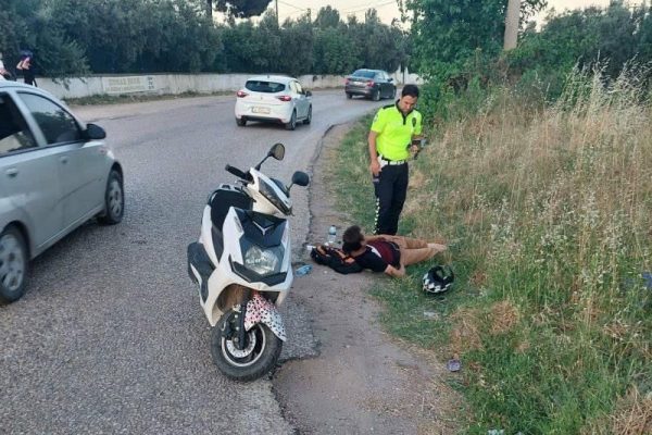 MOTOSİKLET KAZASINDA SÜRÜCÜ YARALANDI