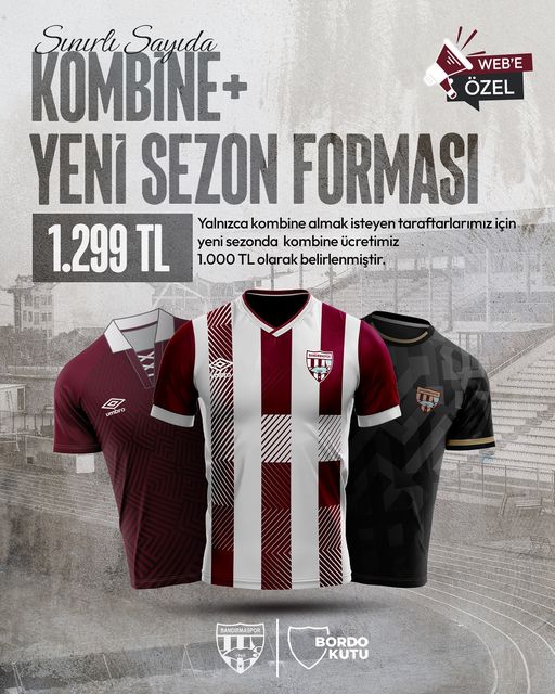BANDIRMASPOR’DAN MÜTHİŞ KAMPANYA TFF 1. Ligin güçlü takımlarından Teksüt Bandırmaspor 2024/2025 futbol sezonu