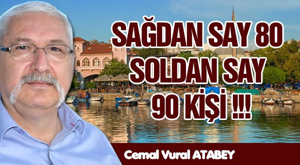 SAĞDAN SAY 80 SOLDAN SAY 90 KİŞİ