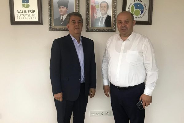 BAŞKAN PALAZ BASKİ MÜDÜRÜ ÖZTÜRK’Ü ZİYARET ETTİ