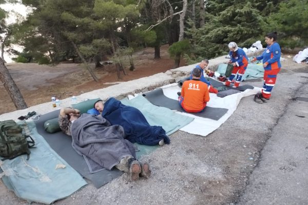 911 YANGIN BÖLGESİNDEKİ ÇALIŞMALARA KATILDI