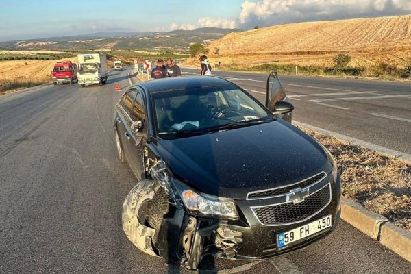 BANDIRMA ÇANAKKALE YOLUNDA KAZA