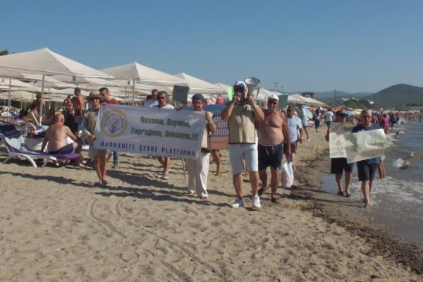 KIYI İŞGALLERİNİ PROTESTO ETTİLER