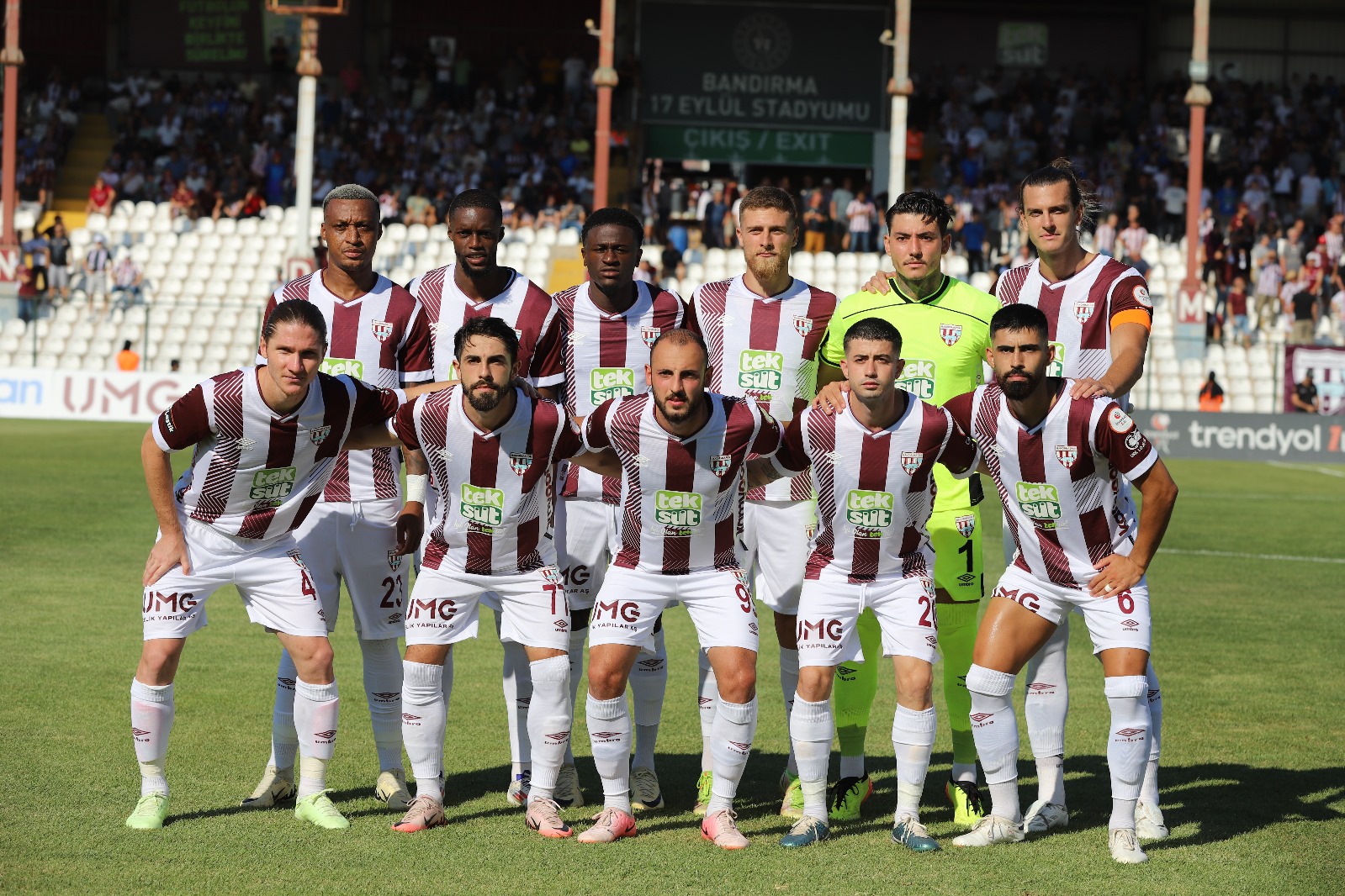 TEKSÜT BANDIRMASPOR: 3   ERZURUM FK: 2 HAKEMLER: Burak Olcar **,