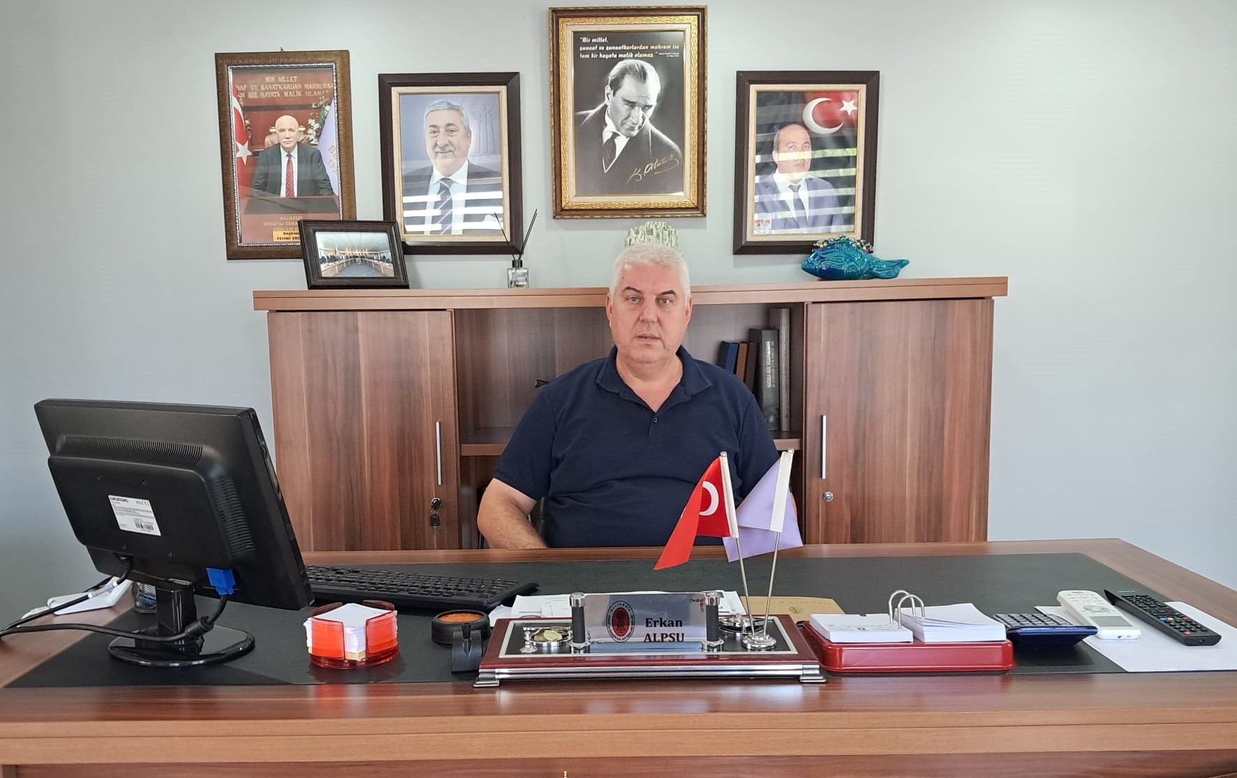 Bandırma Balıkçılar Manavlar ve Pazarcılar Esnaf Odası Başkanı Erkan Alpsu,