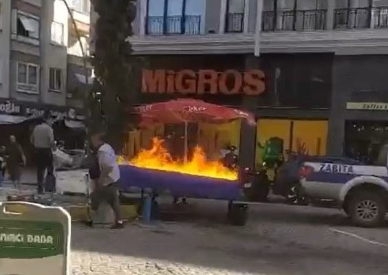 ERDEK’TE ZABITAYA KIZDI TEZGAHINI YAKTI