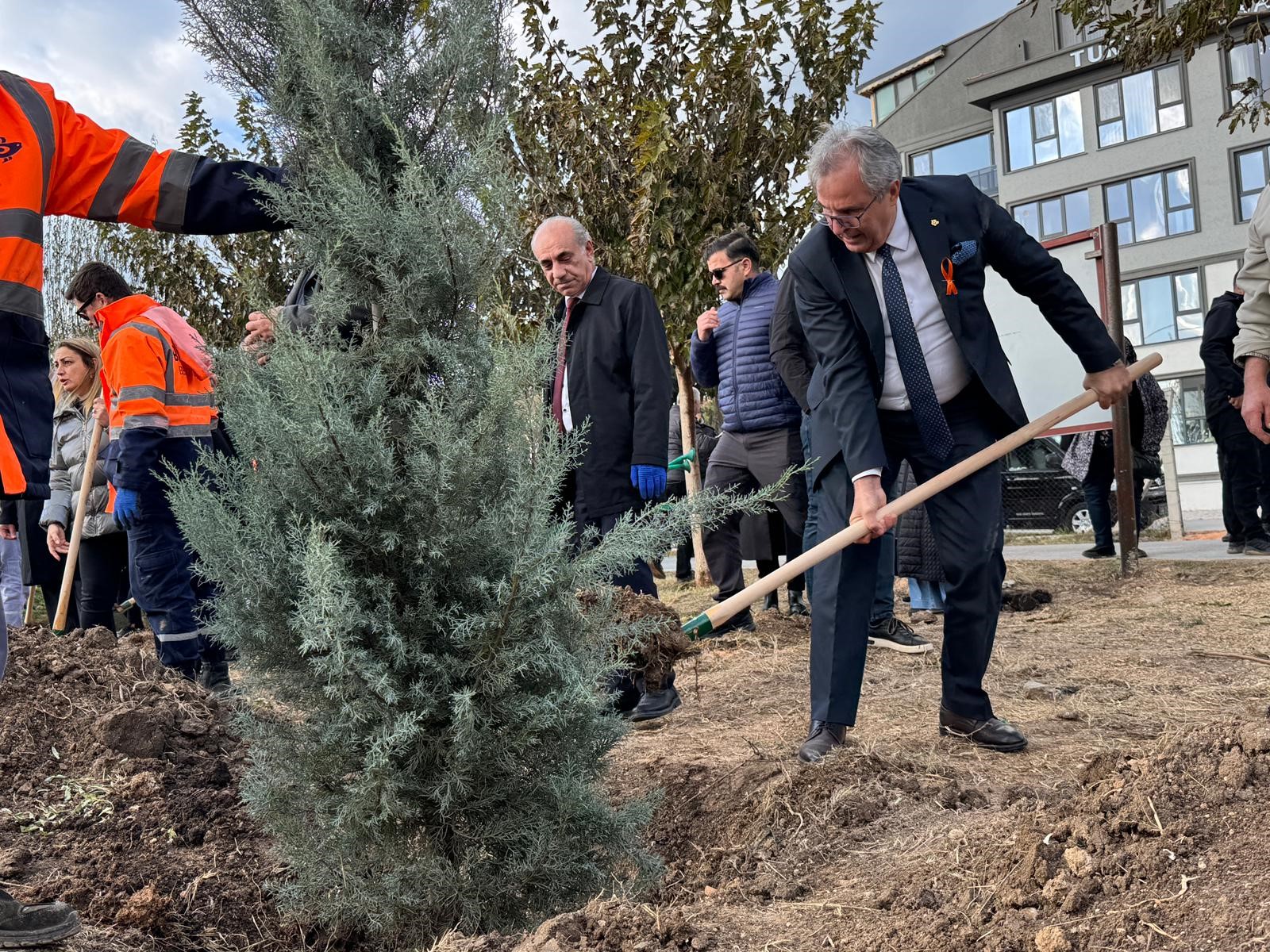 Kadına Yönelik Şiddetle Mücadele Günü’nde katledilen kadınlar anısına fidan dikildi.