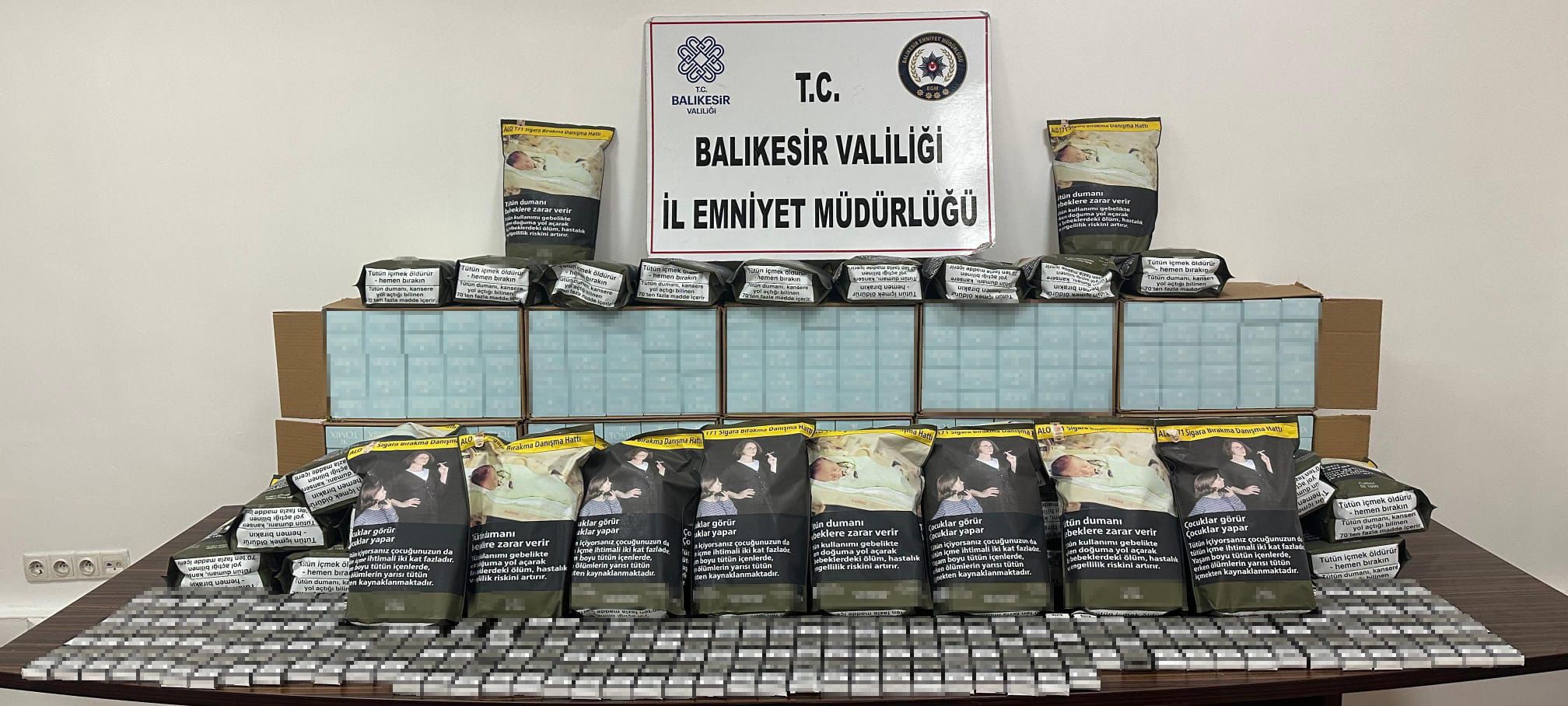Balıkesir İl Emniyet Kaçakçılık ve Organize Suçlarla Mücadele (KOM) Şube