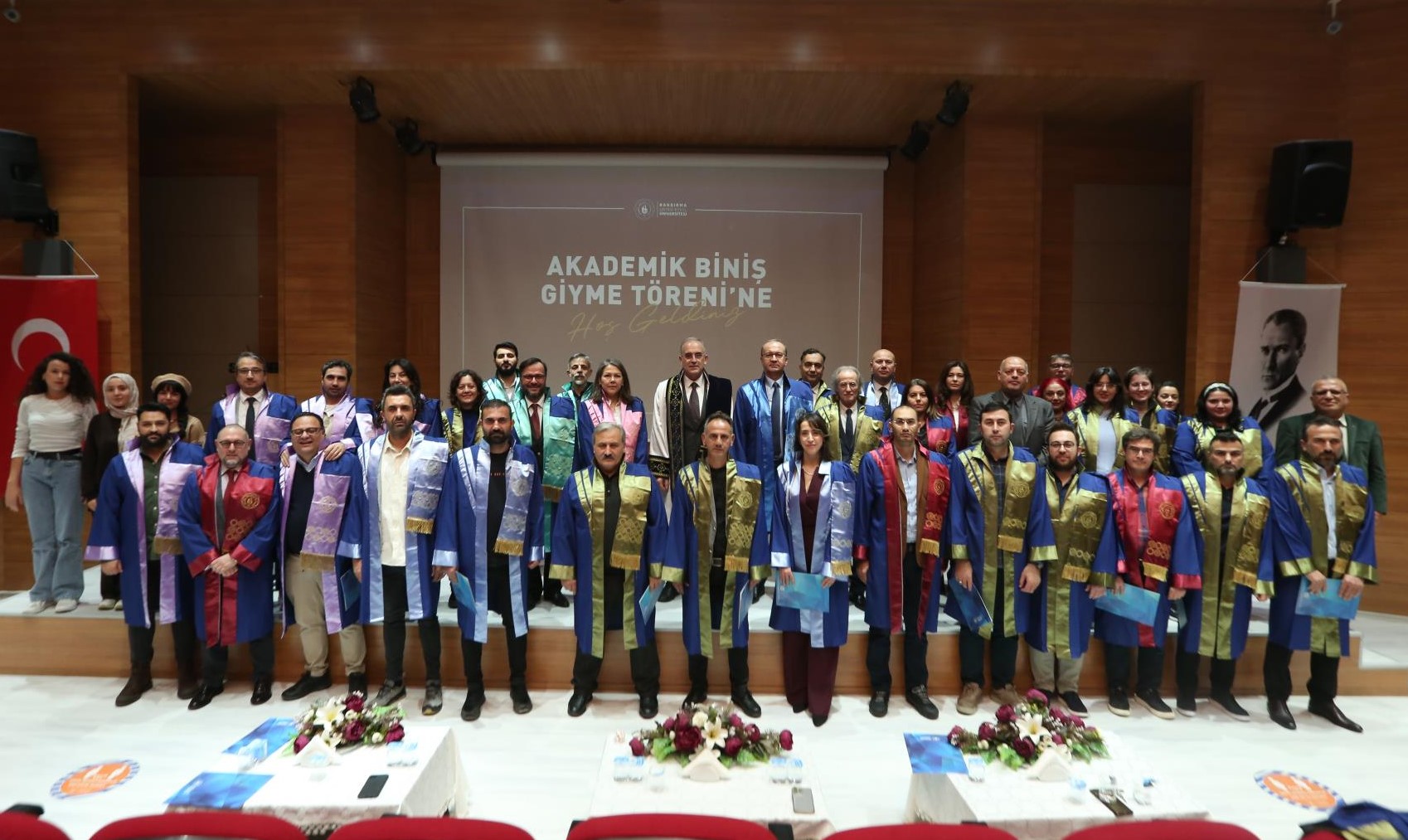 Bandırma Onyedi Eylül Üniversitesinde, akademik birimlerde unvan alarak kadrolara atanan