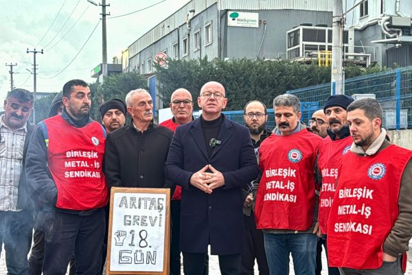 SERKAN SARI’DAN ARITAŞ İŞÇİSİNE DESTEK