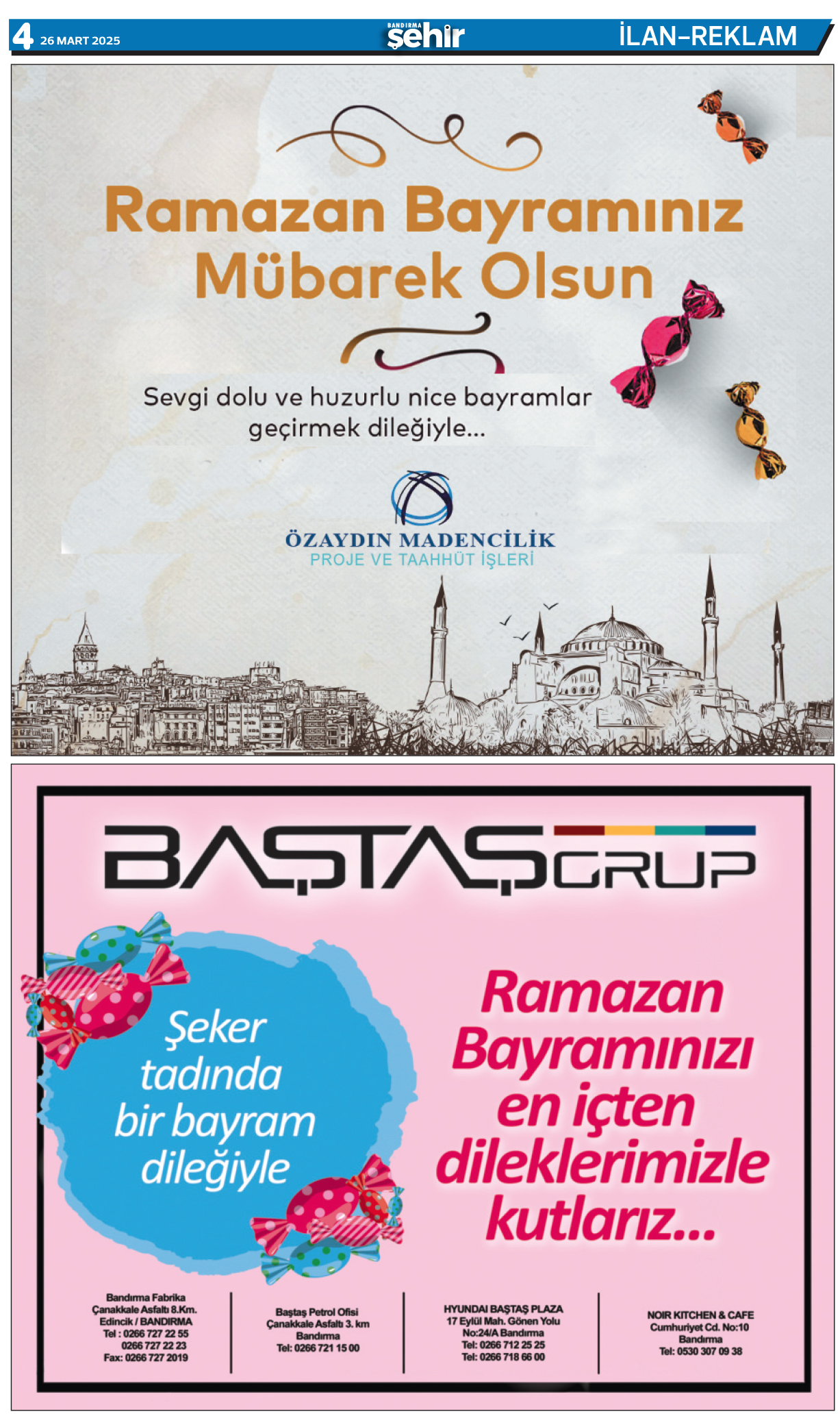 Bandırma Şehir Gazetesi 26.03.2025 Tarihli 4