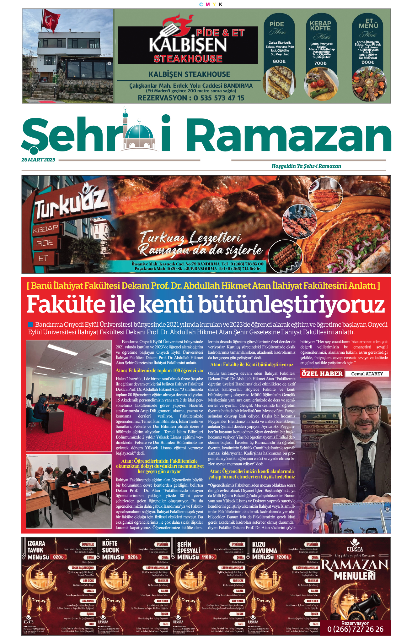 Bandırma Şehir Gazetesi 26.03.2025 Tarihli 9