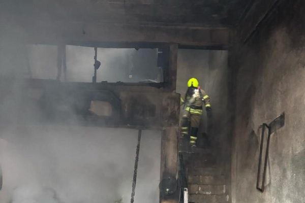Gönen’de marangoz atölyesinde yangın