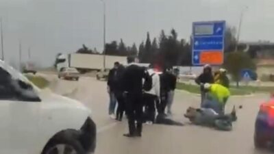 Bandırma’da otomobil ile motosikletin çarpışması sonucu meydana gelen trafik kazasında