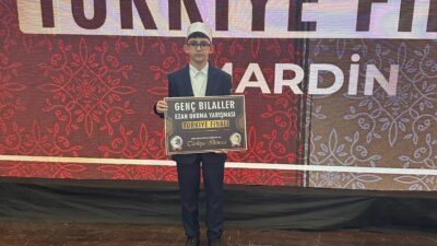 Ezan-ı güzel okuna yarışması ikincisi Bandırma Müftülüğü Tekke Kur’an Kursu