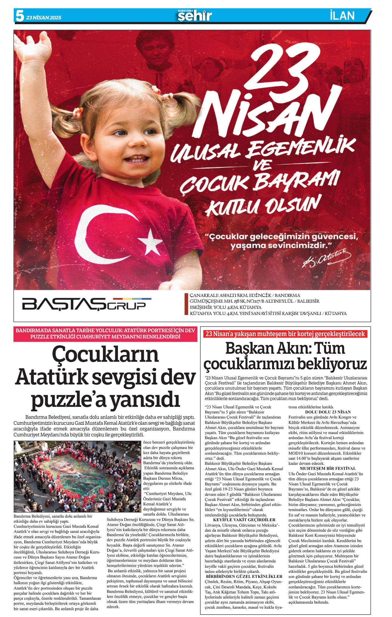 Bandırma Şehir E-Gazete 621 nci Sayı 5