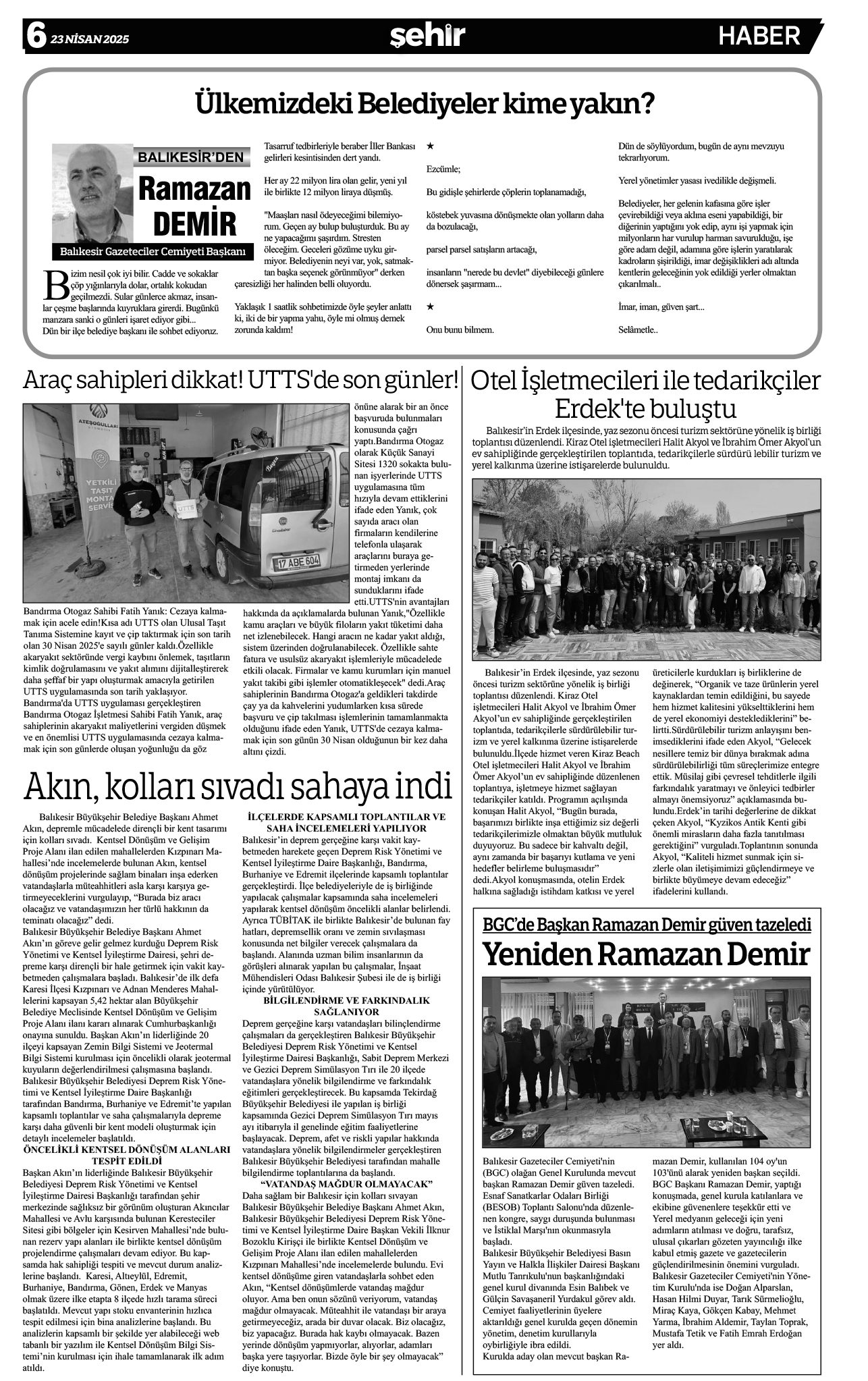 Bandırma Şehir E-Gazete 621 nci Sayı 6