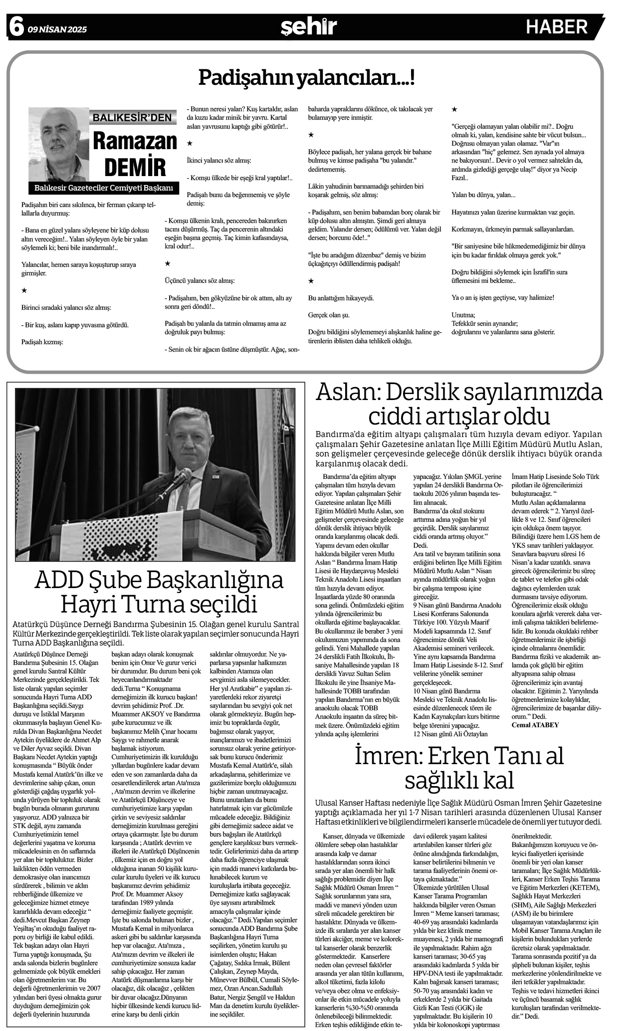 Bandırma Şehir e-gazete 10 Nisan 2025 6