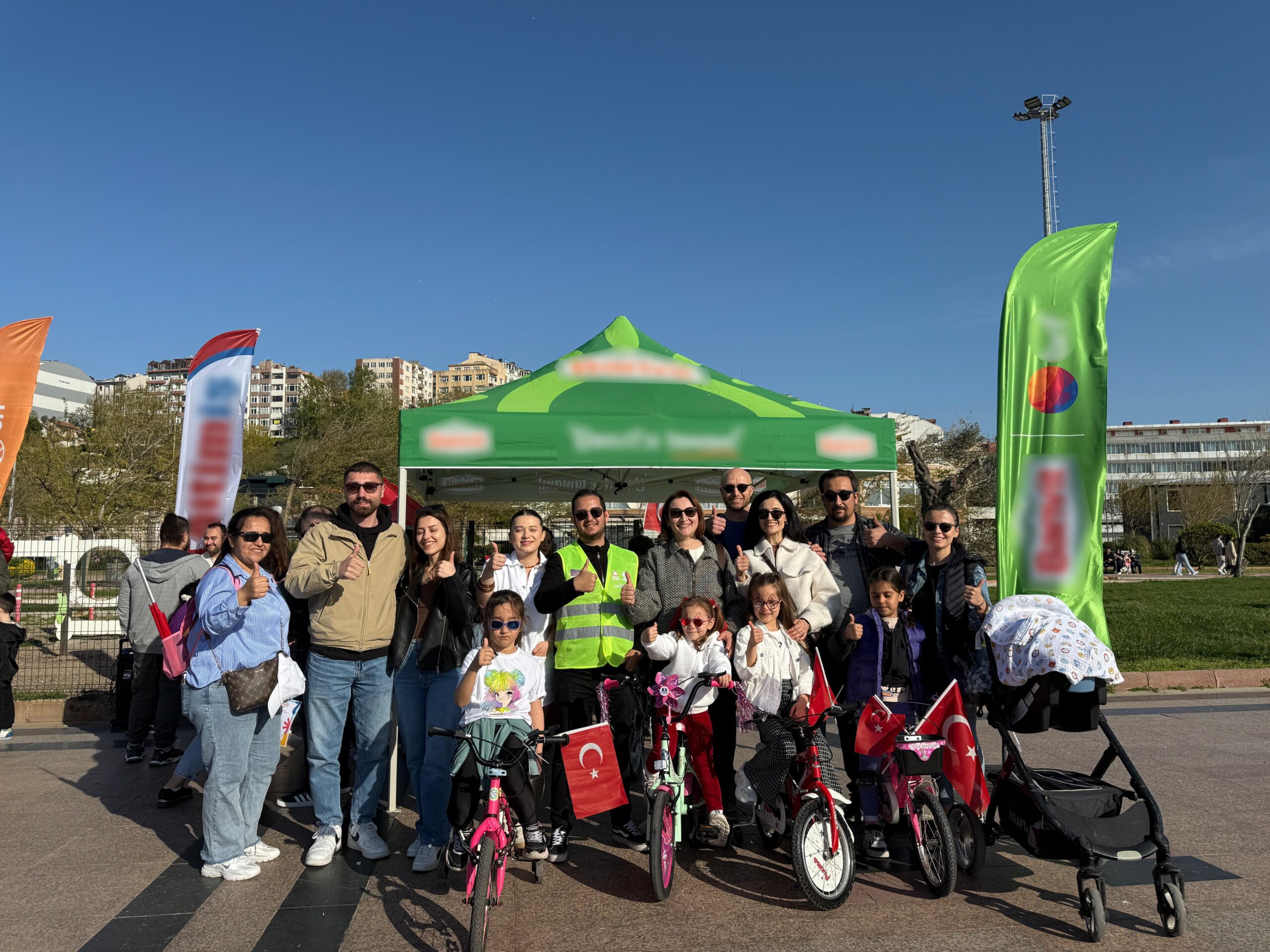 Bandırma’da çocuklar pedal çevirdi