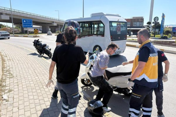 Krozman kavşağında bir kaza daha yaşandı
