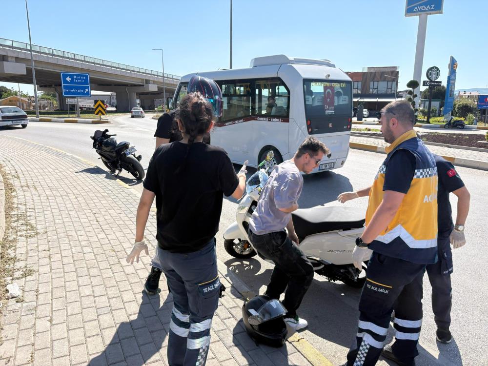 Krozman kavşağında bir kaza daha yaşandı
